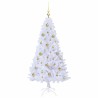 Sapin de Noël artificiel avec 150 LED Blanc 150 cm PVC et Acier 547946547946