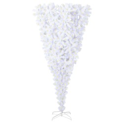 Sapin de Noël artificiel avec 300 LED Blanc 240 cm PVC et Acier 547947547947