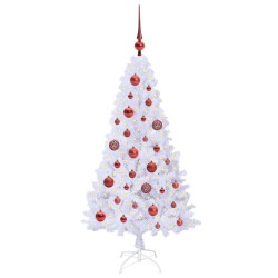 Sapin de Noël artificiel avec 150 LED Blanc 120 cm PVC et Acier 547949547949
