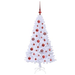 Sapin de Noël artificiel avec 150 LED Blanc 120 cm PVC et Acier 547949547949