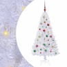 Sapin de Noël artificiel avec 150 LED Blanc 150 cm PVC et Acier 547952547952
