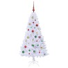 Sapin de Noël artificiel avec 150 LED Blanc 150 cm PVC et Acier 547952547952