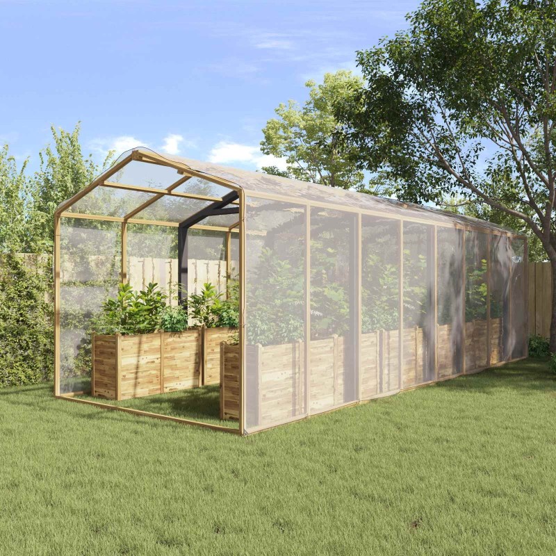 Bâche avec œillets Transparent 6 x 6 m Polyéthylène 547958547958