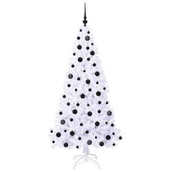 Sapin de Noël artificiel avec 300 LED Blanc 180 cm PVC et Acier 547960547960