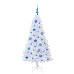 Sapin de Noël artificiel avec 150 LED Blanc 120 cm PVC et Acier 547982547982
