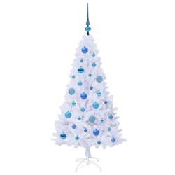 Sapin de Noël artificiel avec 150 LED Blanc 120 cm PVC et Acier 547982547982