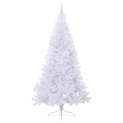Sapin de Noël artificiel avec 300 LED Blanc 240 cm PVC et Acier 547986547986