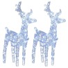 Rennes de Noël 2 pcs 80 LED Blanc froid Acrylique 547988547988