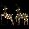 Rennes de Noël 2 pcs Doré 40 LED 547990547990