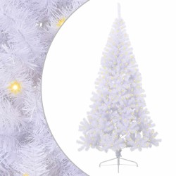 Sapin de Noël artificiel avec 300 LED Blanc 240 cm PVC et Acier 547992547992