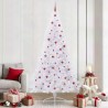 Sapin de Noël artificiel avec 300 LED Blanc 240 cm PVC et Acier 547993547993