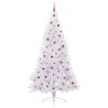 Sapin de Noël artificiel avec 300 LED Blanc 240 cm PVC et Acier 547993547993