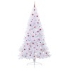Sapin de Noël artificiel avec 300 LED Blanc 240 cm PVC et Acier 547993547993