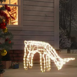 Renne de Noël Blanc chaud 73x31x45 cm 548002548002