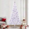 Sapin de Noël artificiel avec 300 LED Blanc 240 cm PVC et Acier 548006548006