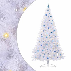 Sapin de Noël artificiel avec 300 LED Blanc 240 cm PVC et Acier 548007548007