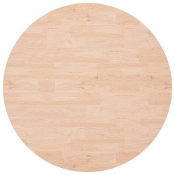 Dessus de table rond Ø90x1,5 cm Bois de chêne massif non traité 548010548010