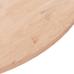 Dessus de table rond Ø90x1,5 cm Bois de chêne massif non traité 548010548010