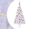 Sapin de Noël artificiel avec 150 LED Blanc 150 cm PVC et Acier 548011548011
