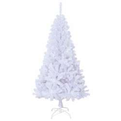 Sapin de Noël artificiel avec 150 LED Blanc 150 cm PVC et Acier 548011548011