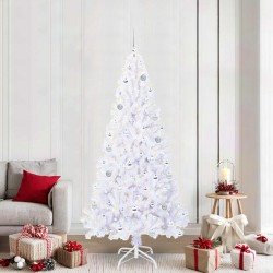 Sapin de Noël artificiel avec 300 LED Blanc 210 cm PVC et Acier 548012548012