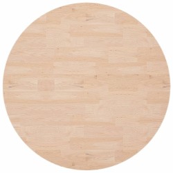Dessus de table rond Ø90x2,5 cm Bois de chêne massif non traité 548014548014