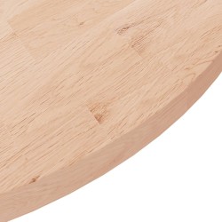 Dessus de table rond Ø90x2,5 cm Bois de chêne massif non traité 548014548014