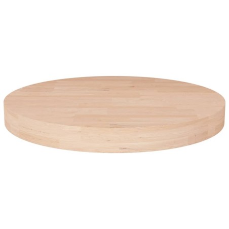 Dessus de table rond Ø40x4 cm Bois de chêne massif non traité 548015548015
