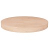 Dessus de table rond Ø40x4 cm Bois de chêne massif non traité 548015548015