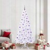 Sapin de Noël artificiel avec 300 LED Blanc 210 cm PVC et Acier 548016548016