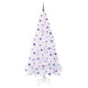 Sapin de Noël artificiel avec 300 LED Blanc 210 cm PVC et Acier 548016548016