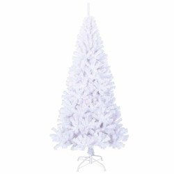 Sapin de Noël artificiel avec 300 LED Blanc 210 cm PVC et Acier 548016548016
