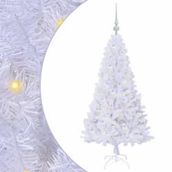 Sapin de Noël artificiel avec 150 LED Blanc 120 cm PVC et Acier 548017548017