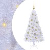Sapin de Noël artificiel avec 150 LED Blanc 120 cm PVC et Acier 548019548019