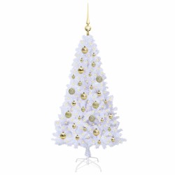 Sapin de Noël artificiel avec 150 LED Blanc 120 cm PVC et Acier 548019548019