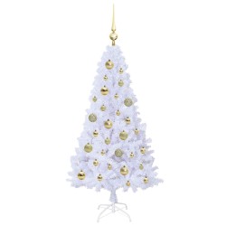 Sapin de Noël artificiel avec 150 LED Blanc 120 cm PVC et Acier 548019548019