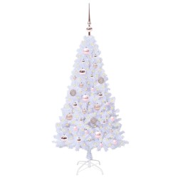 Sapin de Noël artificiel avec 150 LED Blanc 120 cm PVC et Acier 548021548021