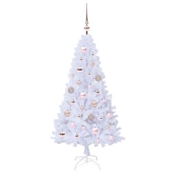Sapin de Noël artificiel avec 150 LED Blanc 120 cm PVC et Acier 548021548021