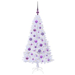 Sapin de Noël artificiel avec 150 LED Blanc 120 cm PVC et Acier 548022548022