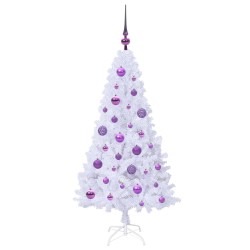 Sapin de Noël artificiel avec 150 LED Blanc 120 cm PVC et Acier 548022548022