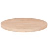 Dessus de table rond Ø50x2,5 cm Bois de chêne massif non traité 548026548026