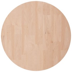 Dessus de table rond Ø50x4 cm Bois de chêne massif non traité 548030548030