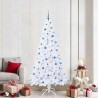 Sapin de Noël artificiel avec 300 LED Blanc 210 cm PVC et Acier 548035548035