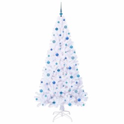 Sapin de Noël artificiel avec 300 LED Blanc 210 cm PVC et Acier 548035548035