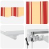 Auvent rétractable électrique Jaune et Orange 3,5 x 2,5 m 548060548060