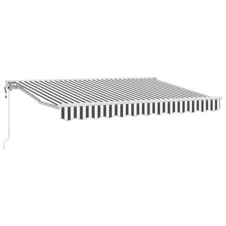 Auvent rétractable électrique Anthracite et blanc 3,5 x 2,5 m 548066548066