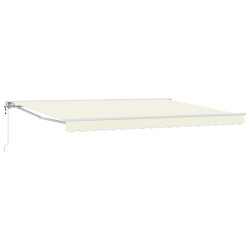 Auvent rétractable électrique Crème 4 × 3 m 548080548080