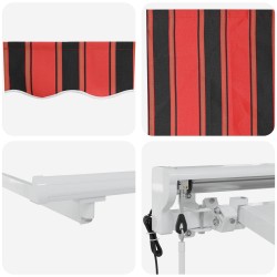 Auvent rétractable électrique Orange, Noir et Jaune 4 × 3 m 548081548081