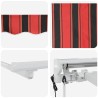 Auvent rétractable électrique Orange, Noir et Jaune 4 × 3 m 548081548081