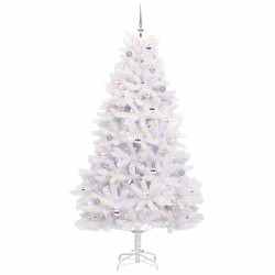 Sapin de Noël Artificiel à Branches Articulées Blanc 210 cm 548108548108